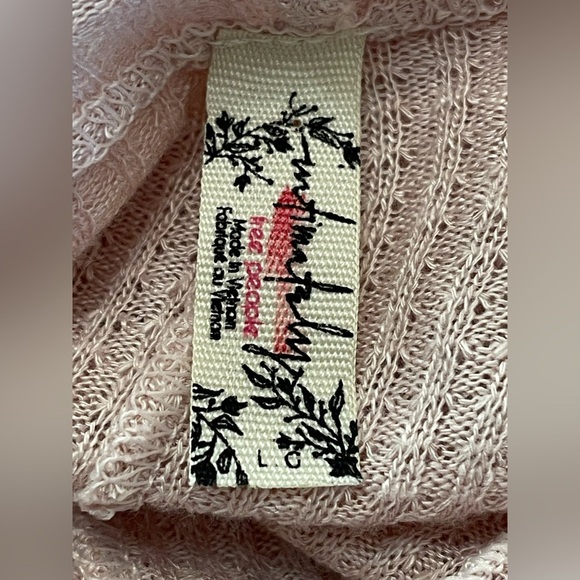 Free People Intimately Free Make It Easy Thermal Top In Light Pink, Sz Large NWT - Picture 8 of 8